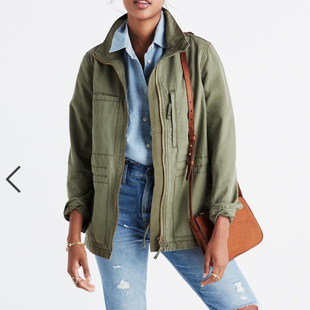 Madewell Fleet Jacket Cargo Army utility Coat